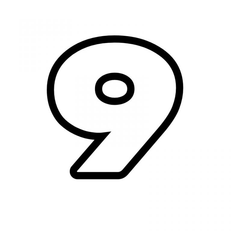 דף צביעה המספר 9