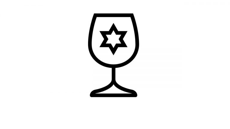 דף צביעה כוס יין