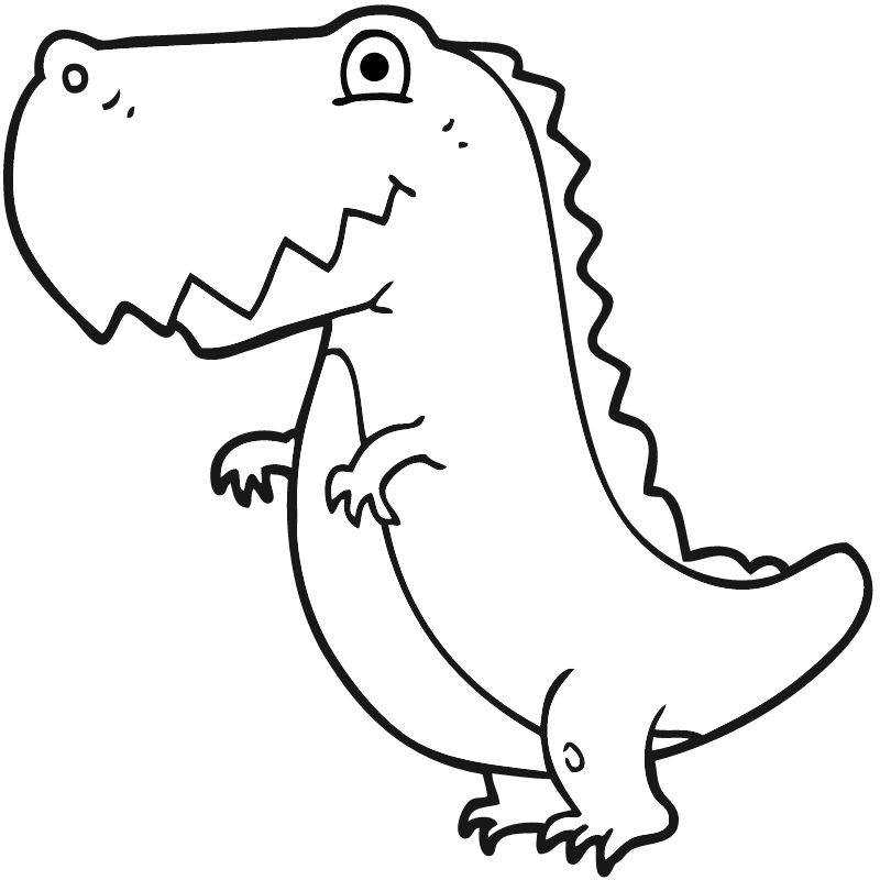 דף צביעה דינוזאור 9