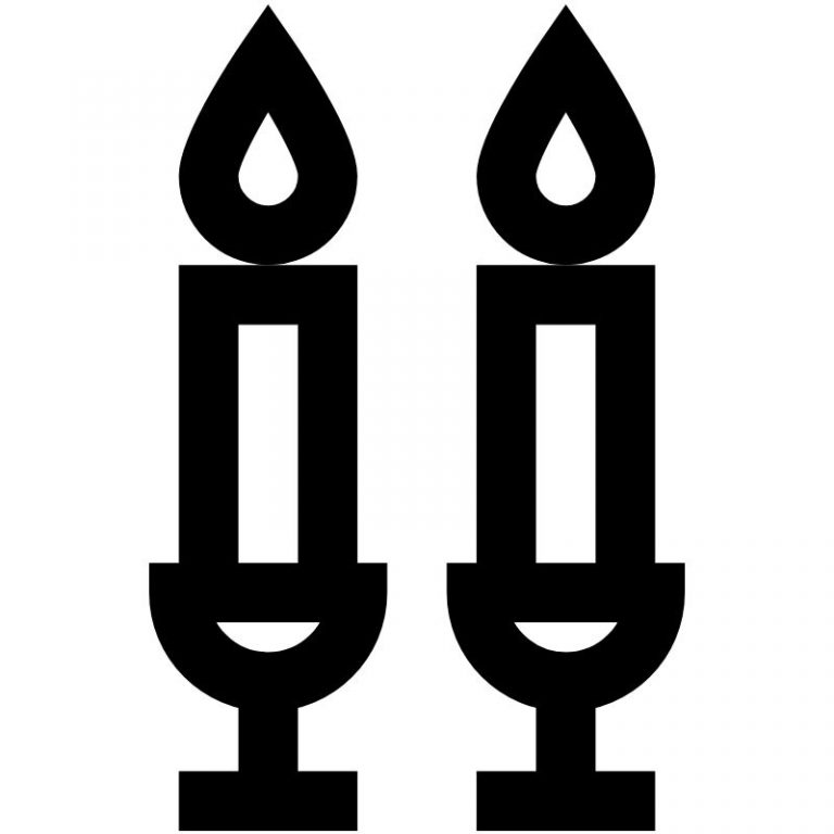 דף צביעה נרות