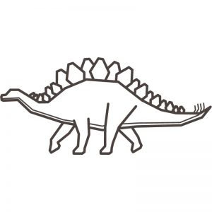דף צביעה דינוזאור 8